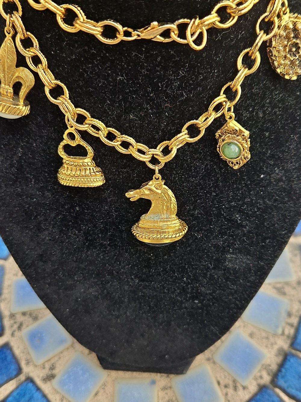 Goldtone Charm Necklace - Picture 3 of 4